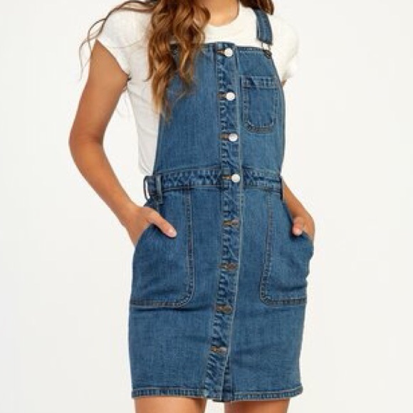 🌴🌼RVCA- CONQUER JEAN OVER ALLS🌼🌴 - Picture 8 of 12